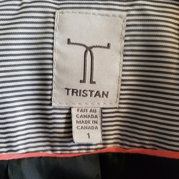 Tristan Classic Structured Blazer Pink Blue Diamond Graphic Woman Size One - Picture 5 of 16